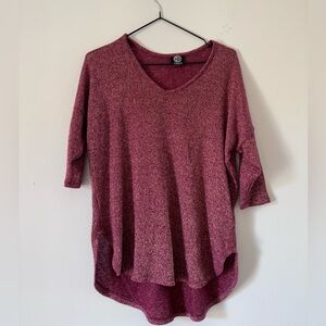 Bobeau Maroon and Gold Sweater XSP